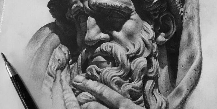 🖤 Эскизы тату — Зевс и другие Боги (46 фото)