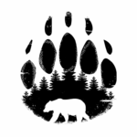 🖤 Эскизы тату: лапа медведя - простые и сложные (60 фото) 19 клещ у собак
