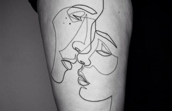 🖤 Тату «линии» — простые эскизы (45 фото)