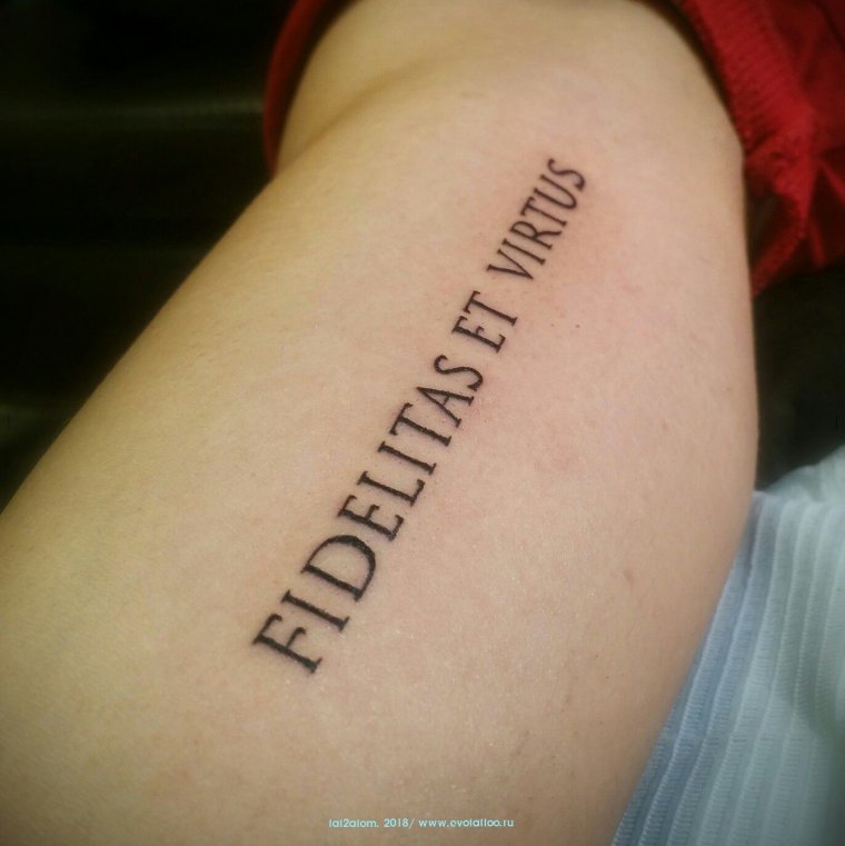 Тату на латыни дорогу осилит идущий (47 фото)41