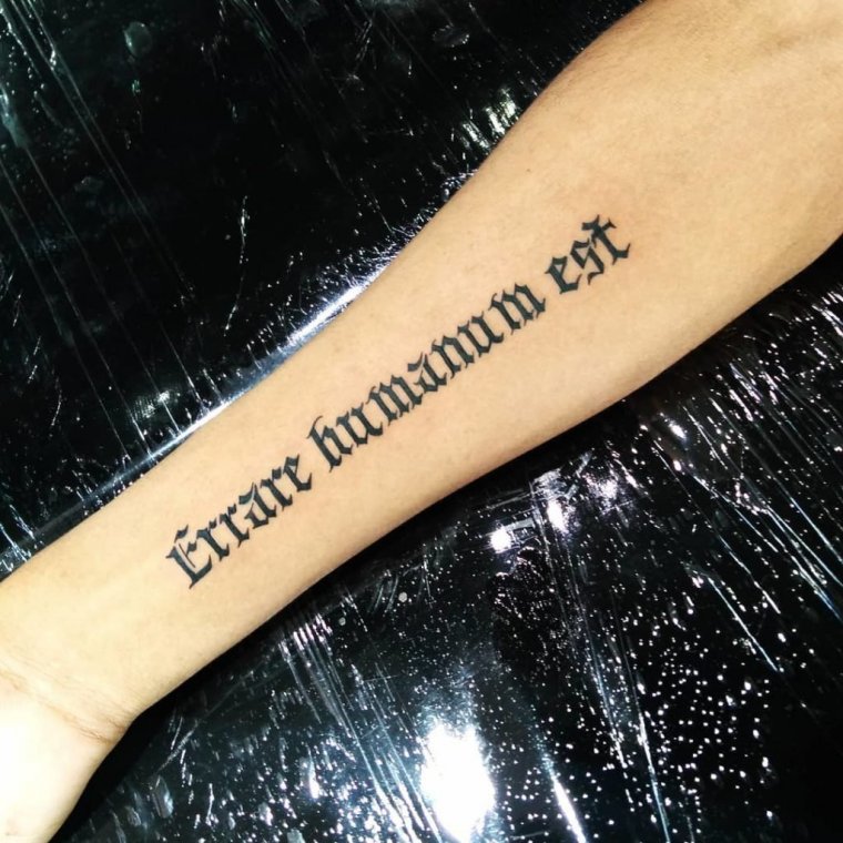 Тату на латыни дорогу осилит идущий (47 фото)38