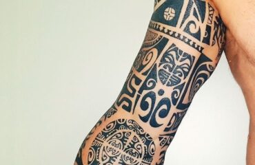 🖤 Тату маори - рукав для мужчин (64 фото)