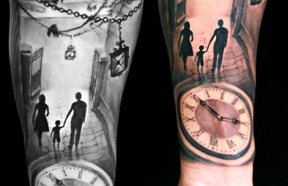 🖤 Татуировки «время уходит» — со смыслом (45 фото)