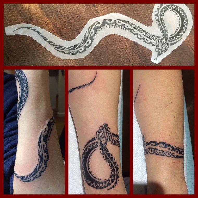 Татуировка змея вокруг руки (48 фото)4