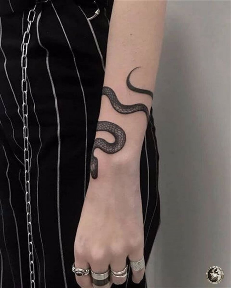 Татуировка змея вокруг руки (48 фото)24