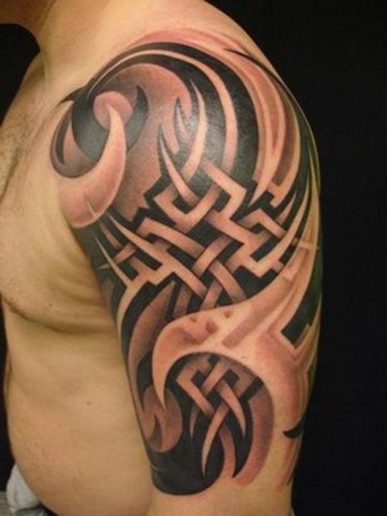 Татуировки для мужчин на плече (39 фото)9