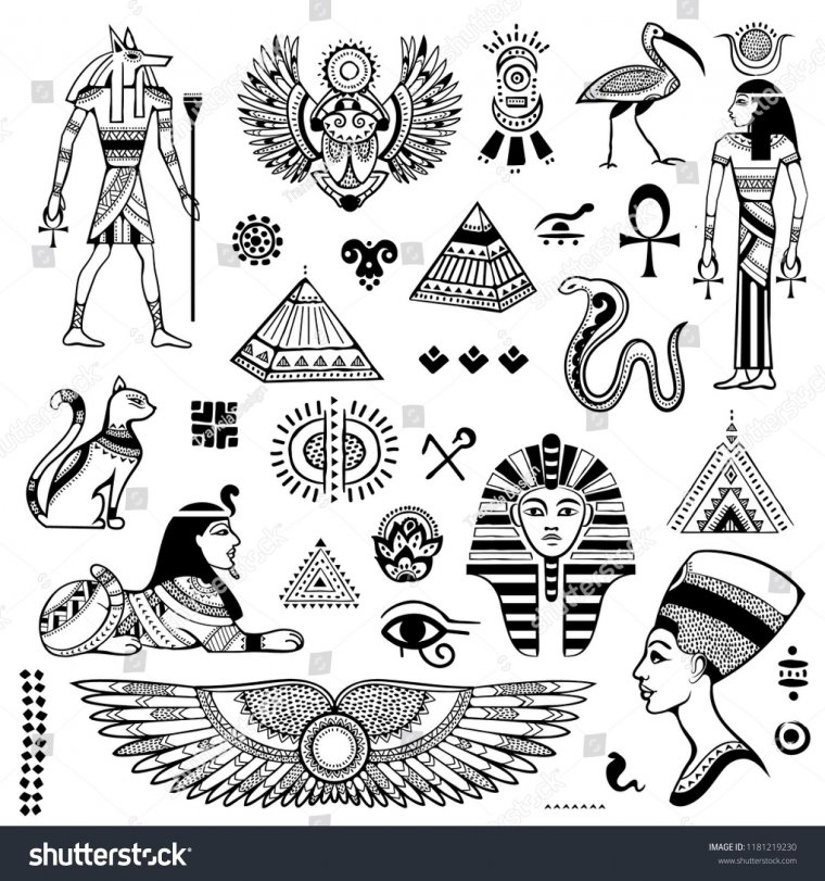 Египетские эскизы тату (49 фото)6