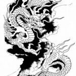 🖤 Эскизы татуировок - "японский дракон" (48 фото) 14 Ирена Понарошку