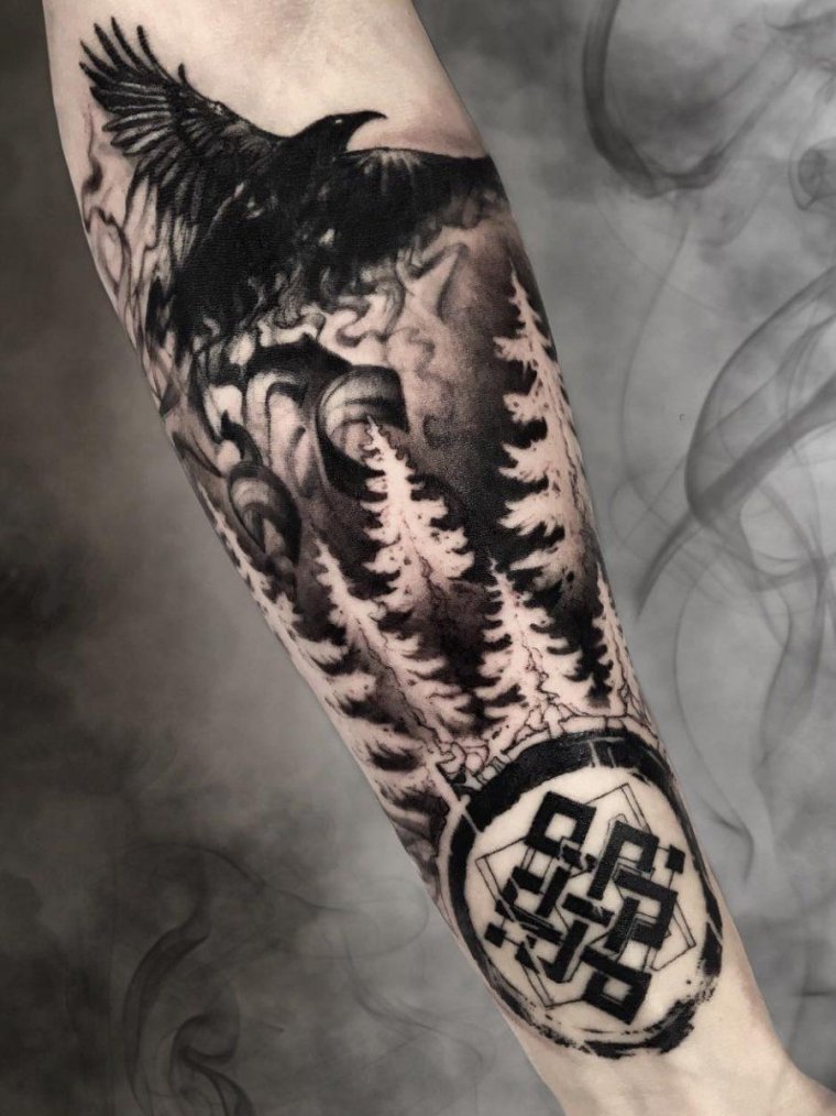 Славянские тату на предплечье (39 фото)16