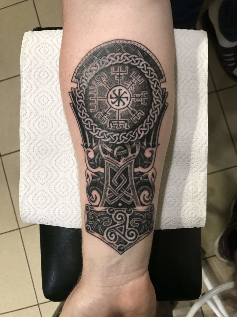 Славянские тату на предплечье (39 фото)10