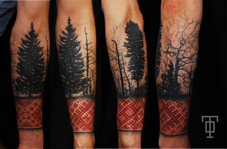 Славянские тату на предплечье (39 фото)36