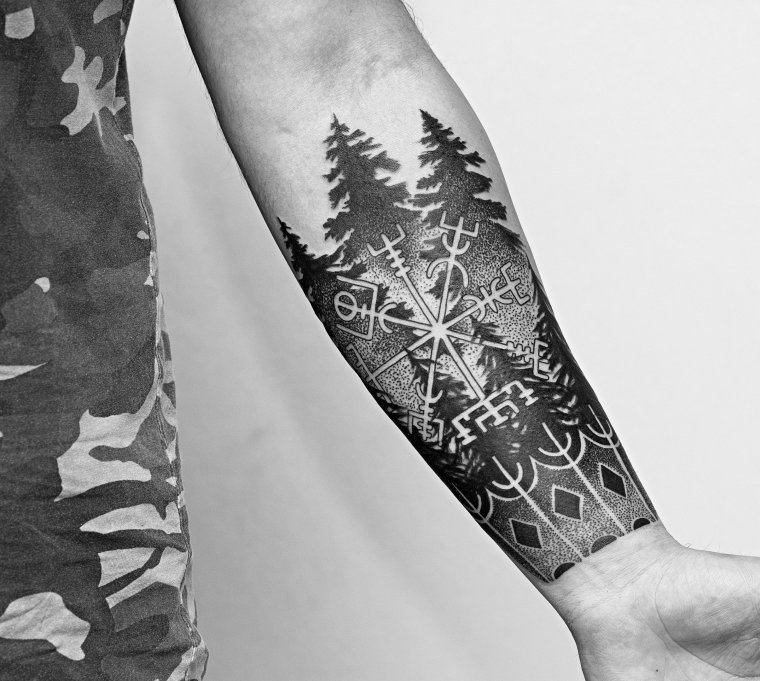 Славянские тату на предплечье (39 фото)6