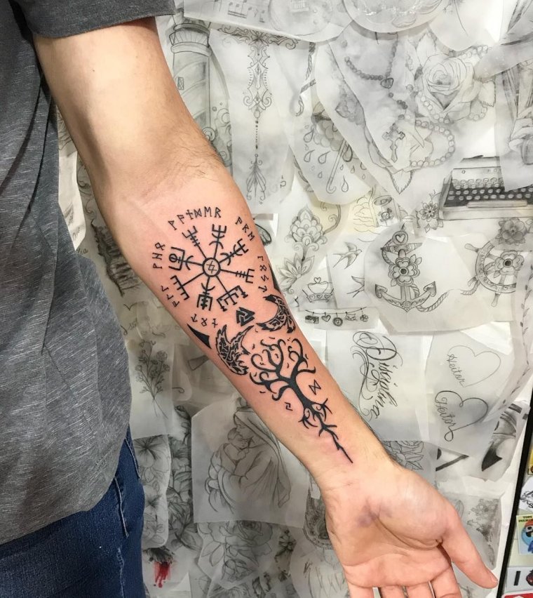 Славянские тату на предплечье (39 фото)12