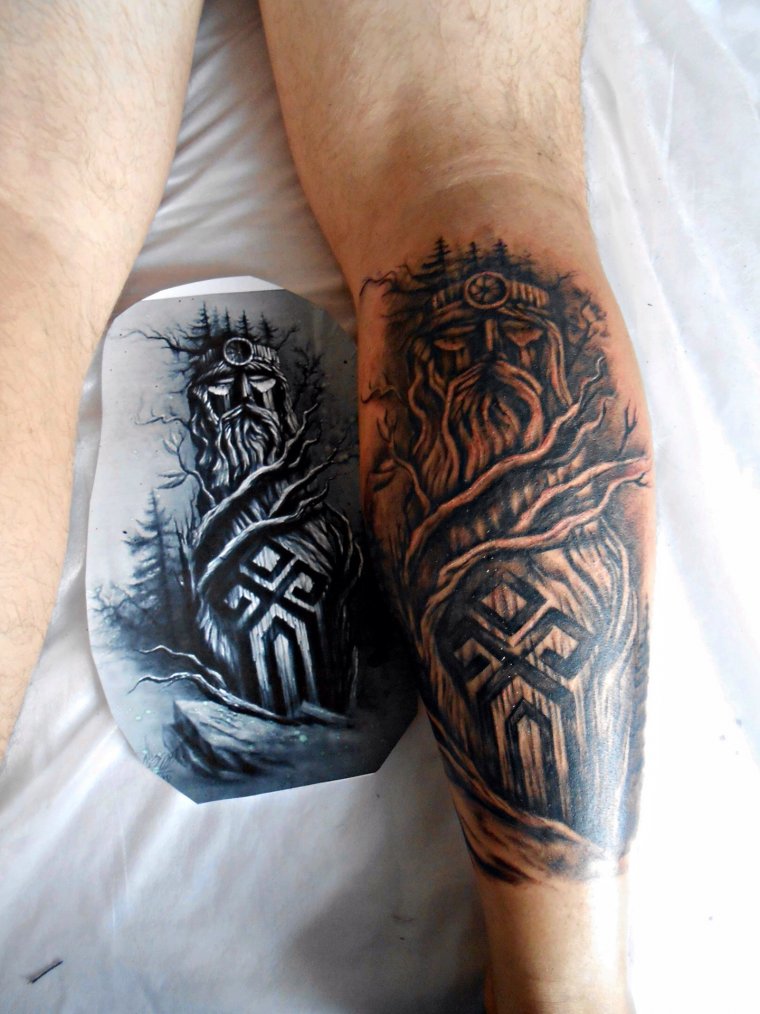 Славянские тату на предплечье (39 фото)30