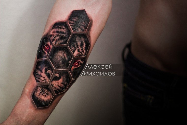 Тату эскиз соты (47 фото)1