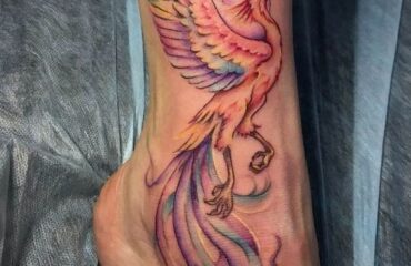🖤 Татуировка феникс: для женщин на запястье (63 фото)