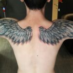 🖤 ​​Татуювання "крила ангела" на спині - чоловічі та жіночі (28 фото) 16 пам'ятки