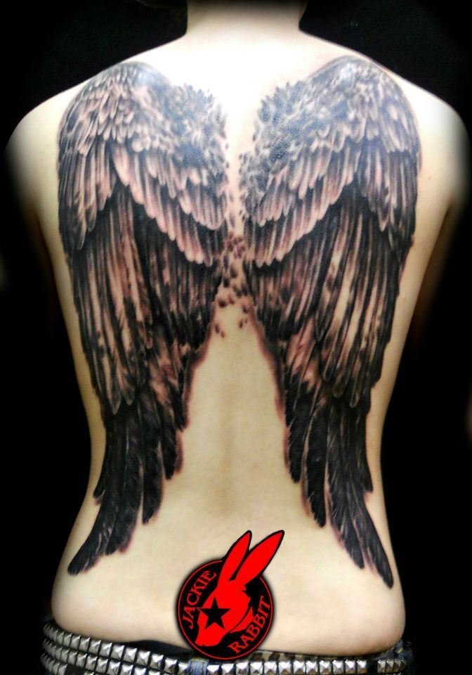 Тату крылья ангела на спине (27 фото)19