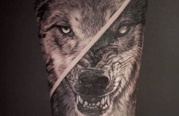 🖤 Татуировки - "Злой волк" - Эскизы и рисунки тату (47 Фото)