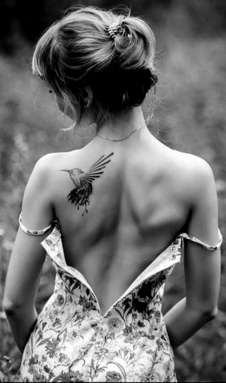 Женские татуировки на спине (50 фото)3