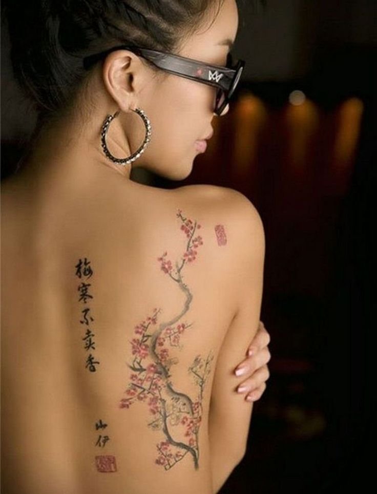 Женские татуировки на спине (50 фото)15