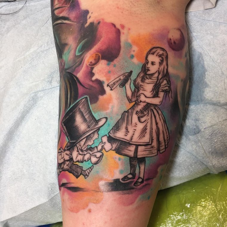 Тату - Алиса в стране чудес (31 фото) 4 Тату