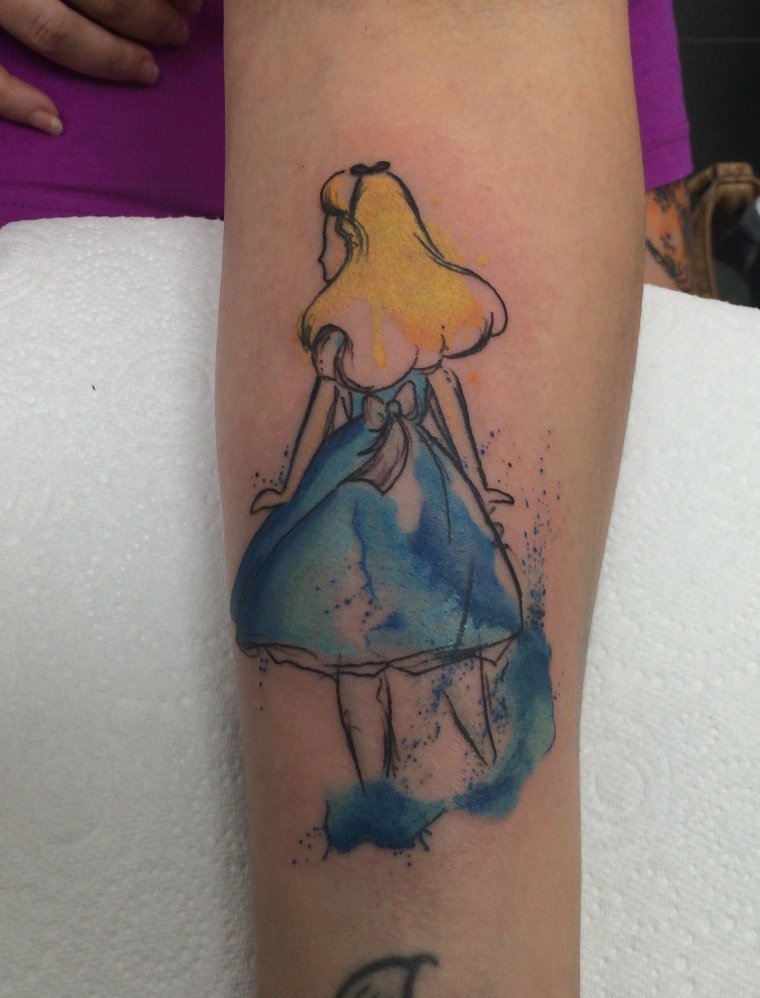 Тату - Алиса в стране чудес (31 фото) 5 Тату