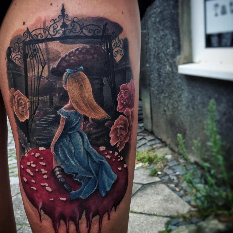 Тату - Алиса в стране чудес (31 фото) 24 Тату