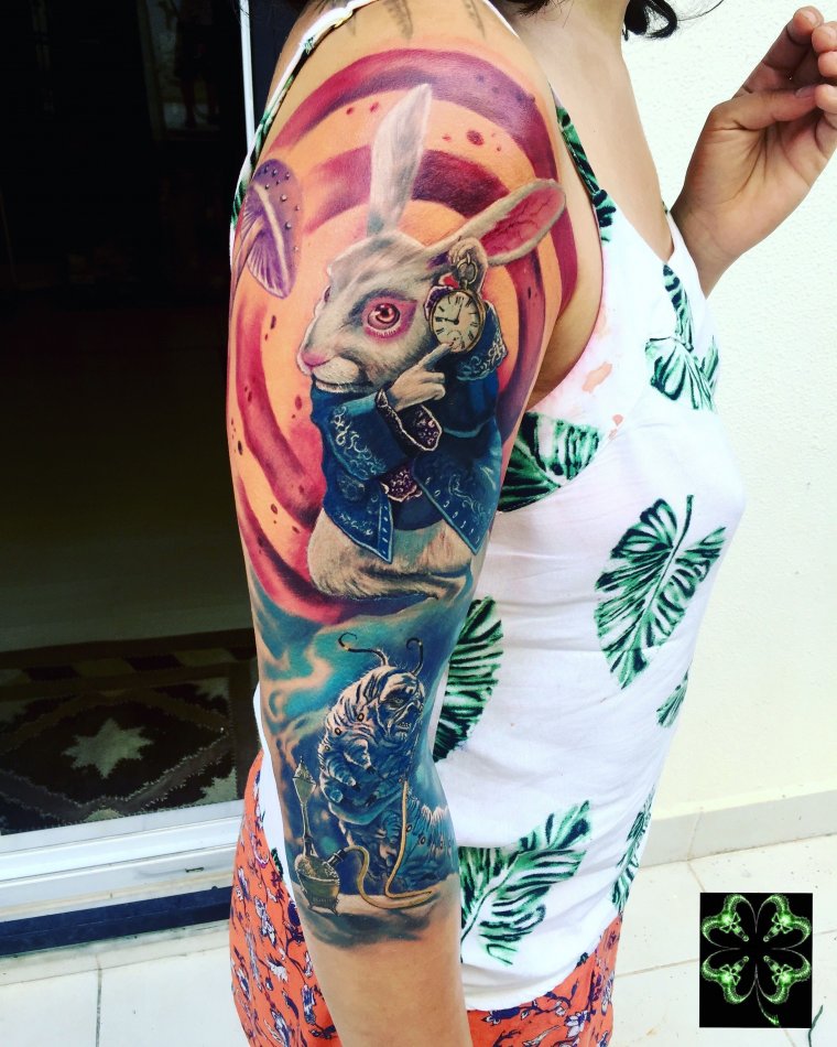 Тату - Алиса в стране чудес (31 фото) 26 Тату