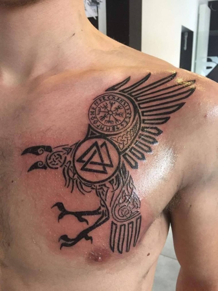 Славянские тату для мужчин (34 фото) 11 тату