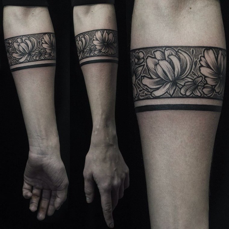 Парные тату браслеты (37 фото) 13 тату