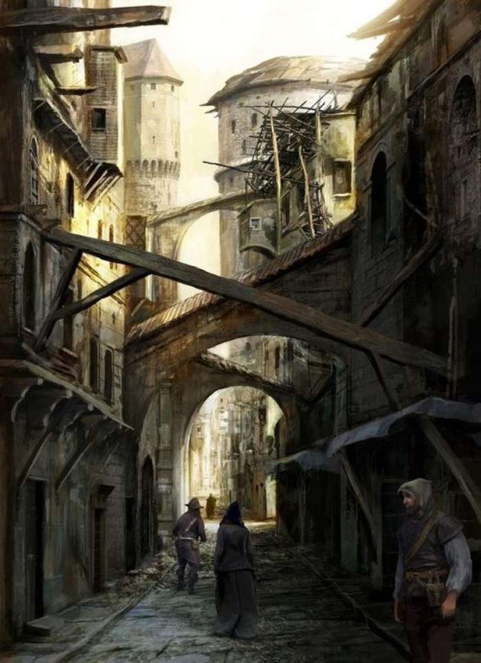 Улицы средневекового города (67 картинок) 55