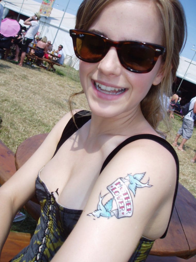 Тату Эммы Уотсон - подборка (47 фото) 8