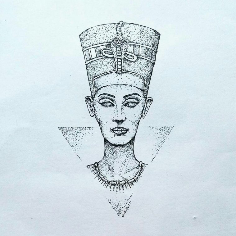 Нефертити рисунок Мельхиседек