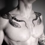 Тату "Змея" - мужские татуировки со змеями (49 фото) 13 тату