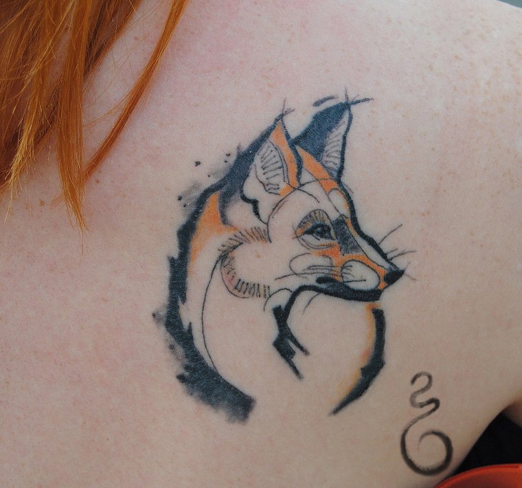 Тату лиса