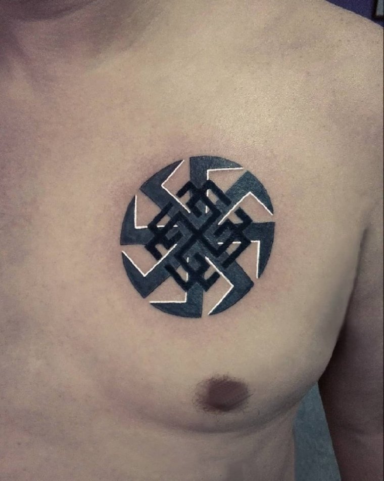 Славянские тату для мужчин (34 фото) 14 тату