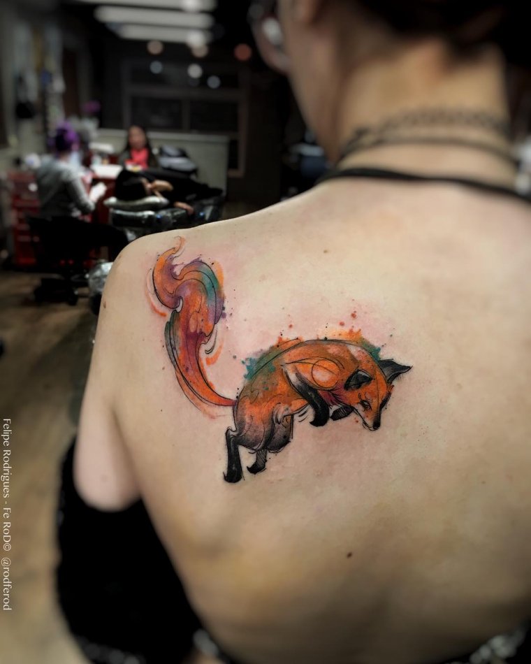 Татуировка лиса