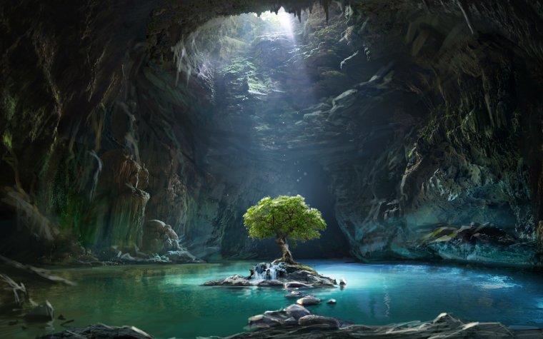 Подземное море и подводные пещеры (45 фото) 37