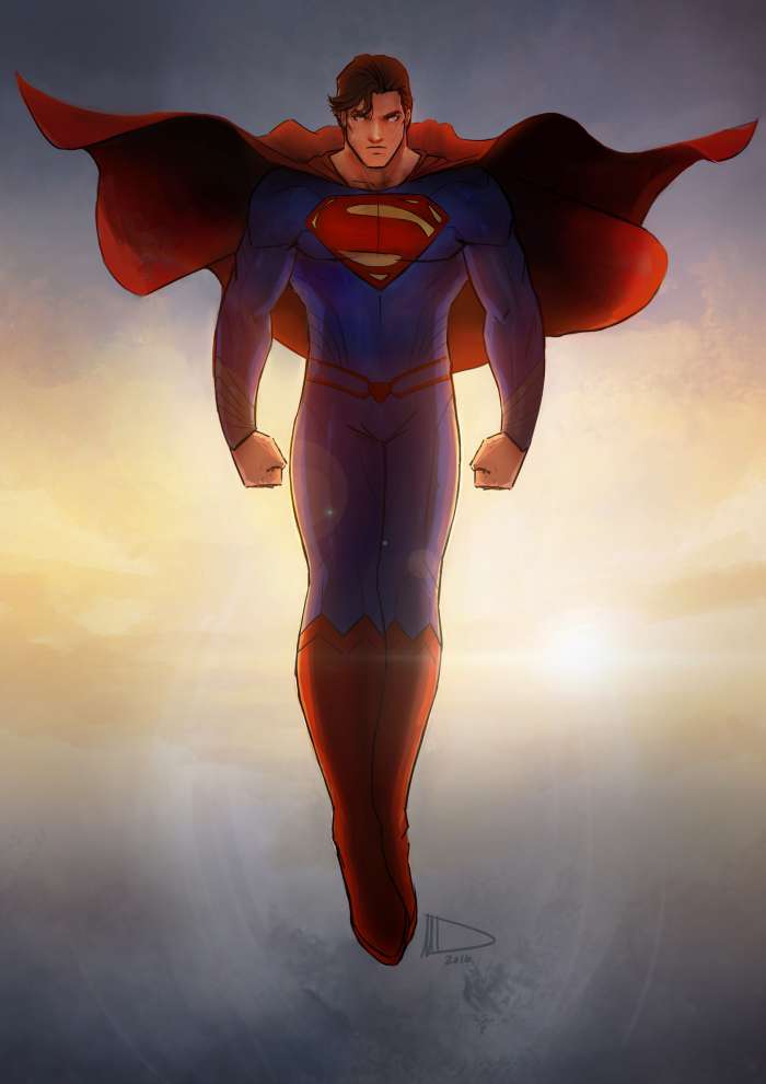 Арты на тему "Супермен" (50 рисунков) 43
