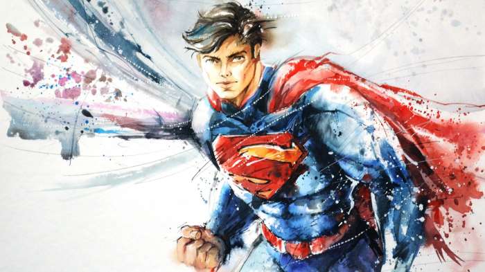 Арты на тему "Супермен" (50 рисунков) 28