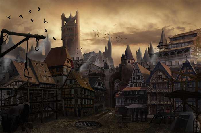 Улицы средневекового города (67 картинок) 7