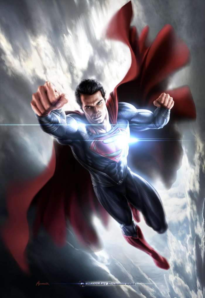 Арты на тему "Супермен" (50 рисунков) 46