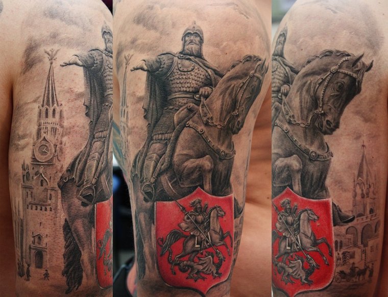 Славянские тату для мужчин (34 фото) 13 тату