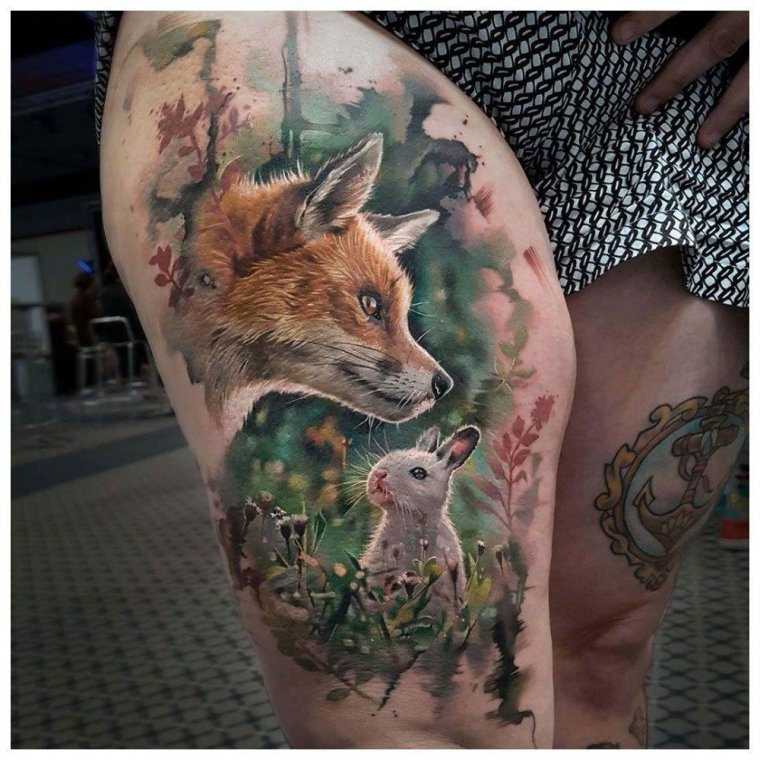 Тату лисы
