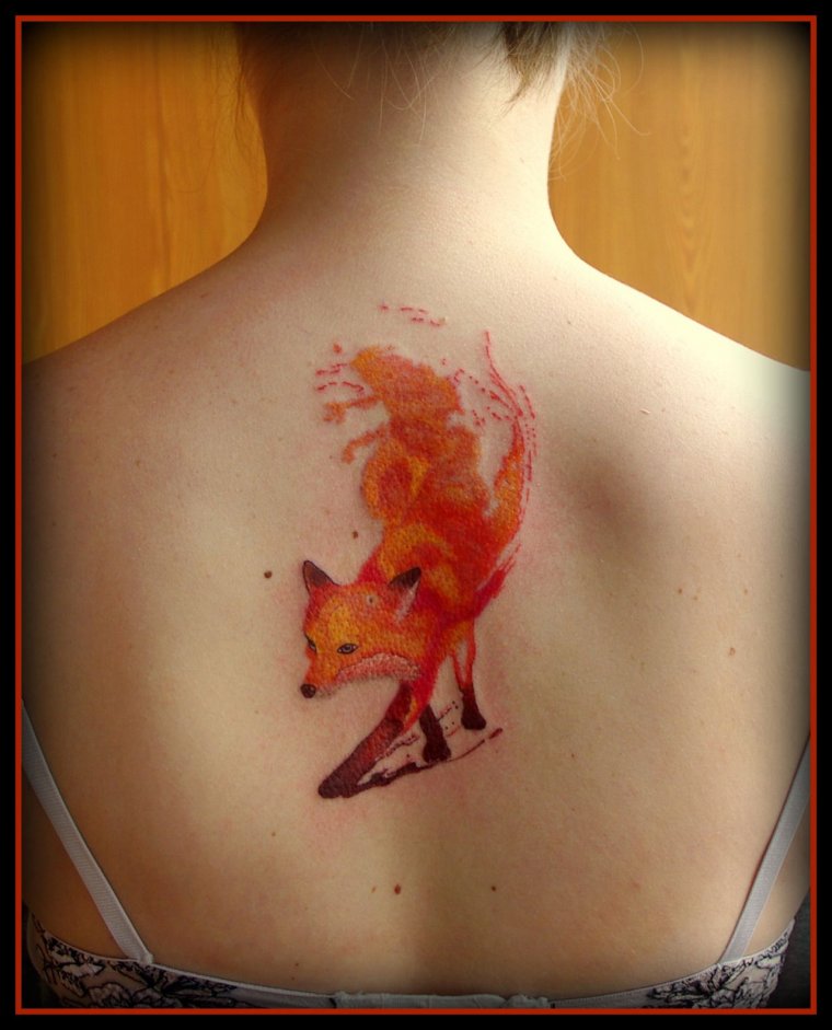 Женские татуировки лиса