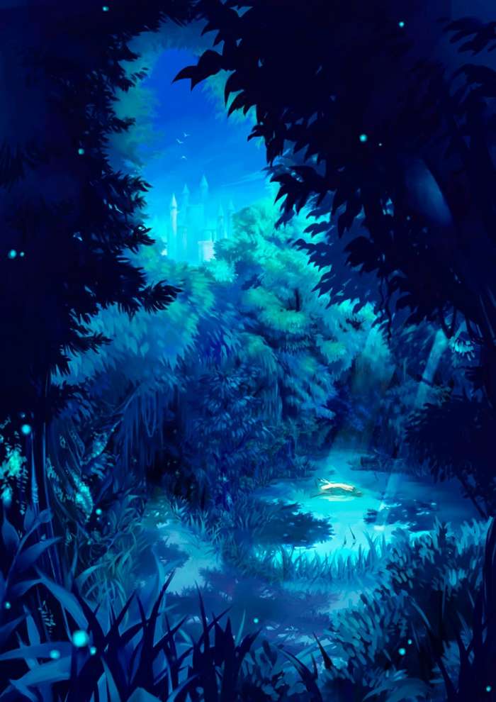 Арты: Ночной лес (45 фото) 7