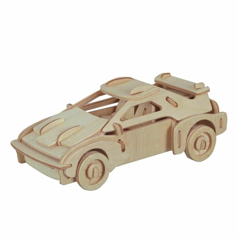 Сборная модель мир деревянных игрушек спортивный автомобиль №2