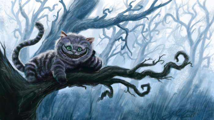Чеширский кот на рисунках 24