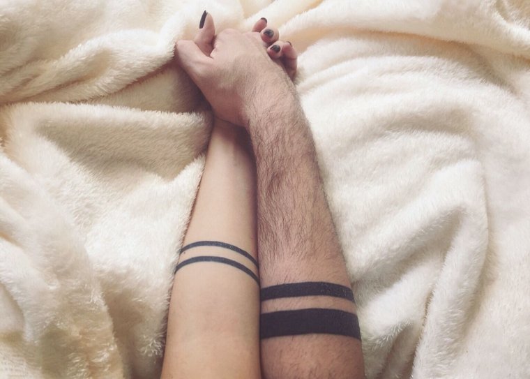 Парные тату браслеты (37 фото) 8 тату